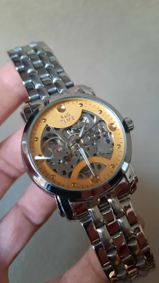 Orologio automatico uomo R&G TIME oro/argento