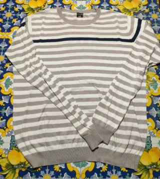 Maglia uomo girocollo a righe OFFICINA 36 XL