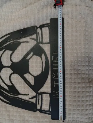 Cuadro Metal Nombre Fútbol Miguel