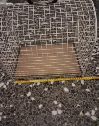 Transportín blanco para mascotas