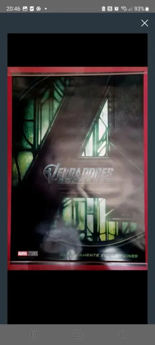 Póster Vengadores Endgame Marvel Studios