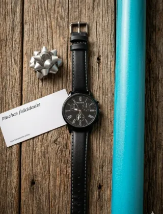 Reloj MSCXDK Negro Correa Cuero