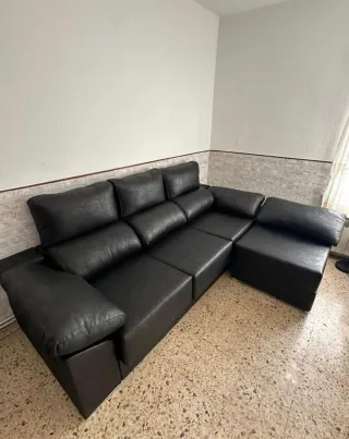 Sofá Cheslong Modular Piel Sintética