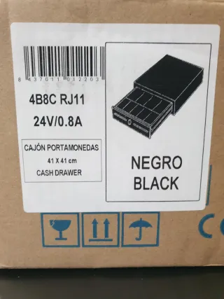 Cajón Portamonedas Metálico Concord Negro