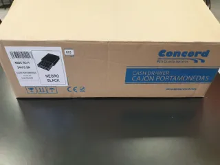 Cajón Portamonedas Metálico Concord Negro