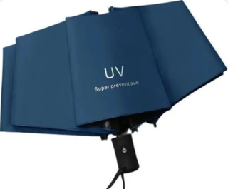 Paraguas Plegable Automático Azul