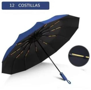 Paraguas Plegable Automático Azul