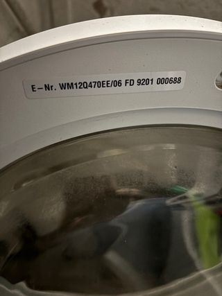 Lavadora Siemens para piezas