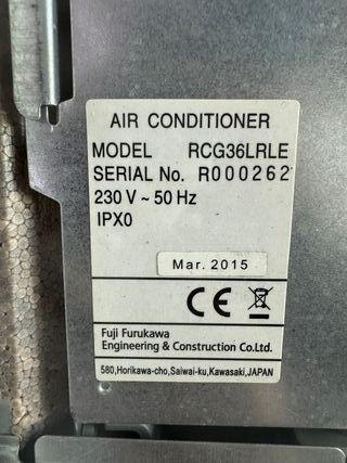 A. acondicionado , cassette, 86.000 frigori