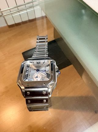 Réplica Cartier Dual Time Plata