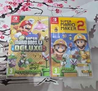 Mario Bros U Deluxe y Super Mario Maker 2
