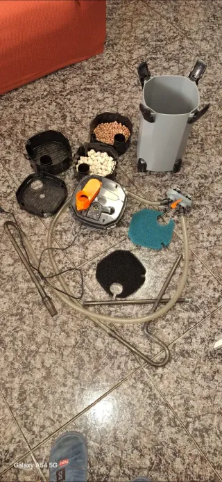 Filtro externo acuario + accesorios