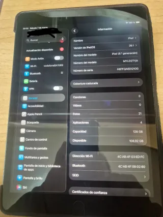 iPad 8ª Generación Plata