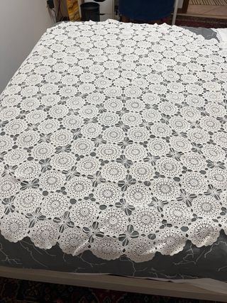 Tovaglia uncinetto floreale Diametro cm. 170