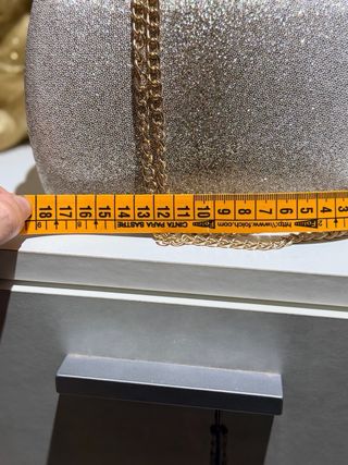 Bolso de fiesta plateado y dorado