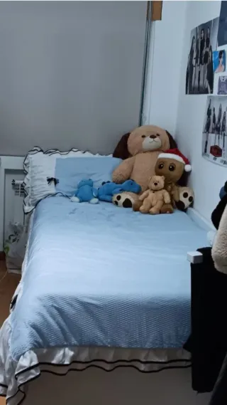 Funda Nórdico Azul y Blanco Poliéster