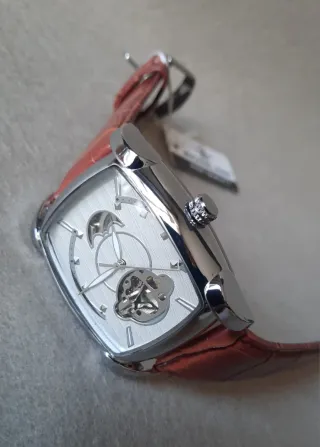 Orologio Uomo Automatico Michael John Pelle Marron