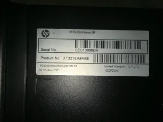 PC Sobremesa HP Pro 3300 SFF Negro