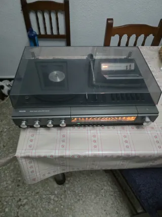 Giradischi Philips Nero/Argento