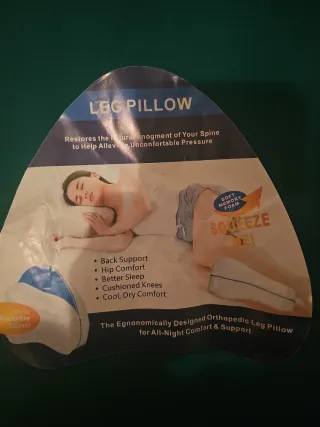 Almohada para piernas funda lavab