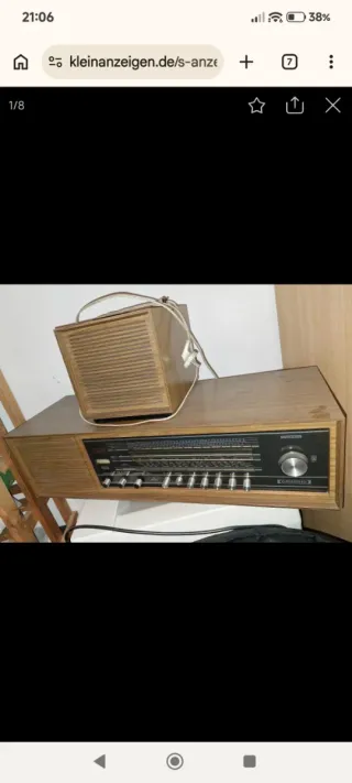 Radio Antigua Grundig Modelo RF265 stereo