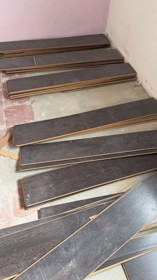 Parquet madera oscura
