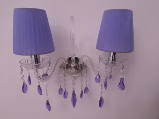 Elegante lampadario con cristalli di swaroski viol