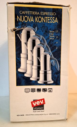 Cafetera Espresso Vev Vigano Nuova Kontessa 6 Taza