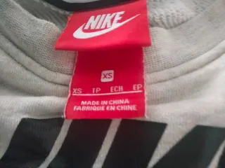 Felpa Nike Air ragazza beige/grigio