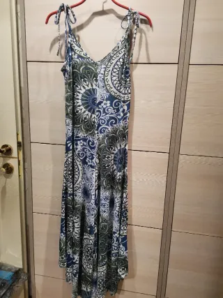 Vestito lungo fantasia tipo pantaloni nr 149