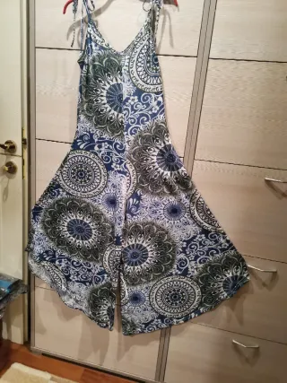 Vestito lungo fantasia tipo pantaloni nr 149