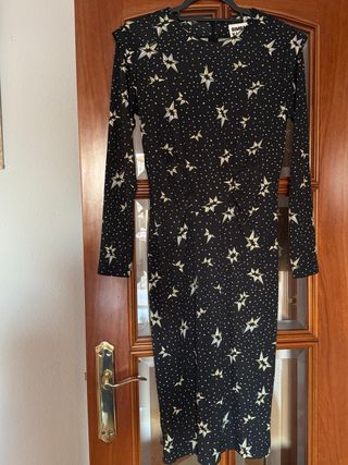 Vestido Bimba y Lola Estrellas Negro