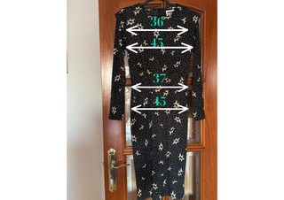 Vestido Bimba y Lola Estrellas Negro