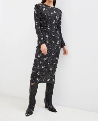 Vestido Bimba y Lola Estrellas Negro