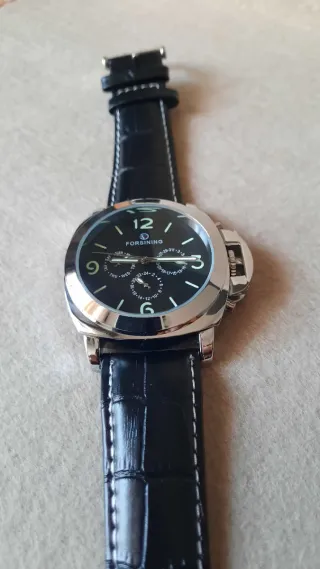 Orologio automatico uomo Forsining nero/argento