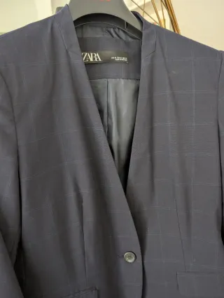 Traje cuadros Zara NUEVO - Talla 40