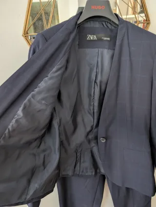 Traje cuadros Zara NUEVO - Talla 40