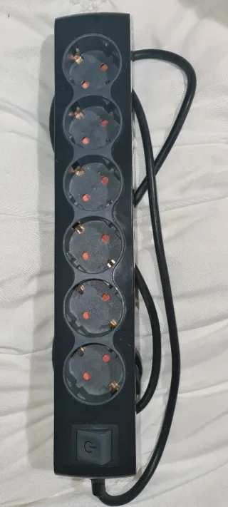 Regleta 6 enchufes con interruptor