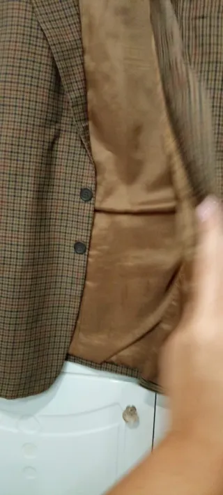 Giacca uomo  marrone in pura lana vergine