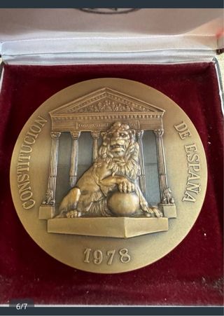 Medalla Constitución Española 1978 Bronce