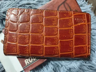 Portafoglio donna Rodeo marrone coccodrillo