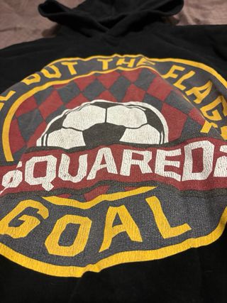 Sudadera DSQUARED2 Negra con Logo Fútbol