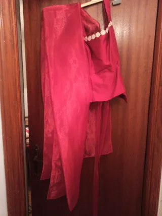 Falda de fiesta con estampado, con Corea y fulard