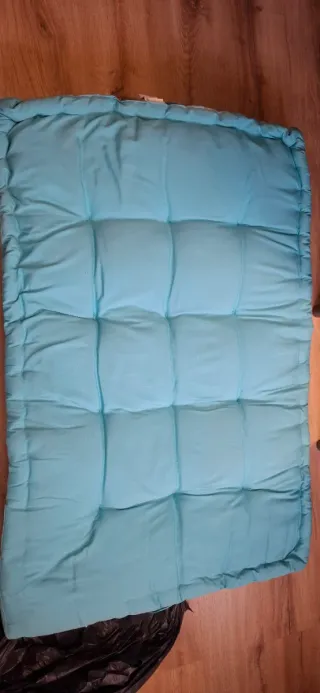 Cojín para terraza azul 80x120x13cm 2 unidades