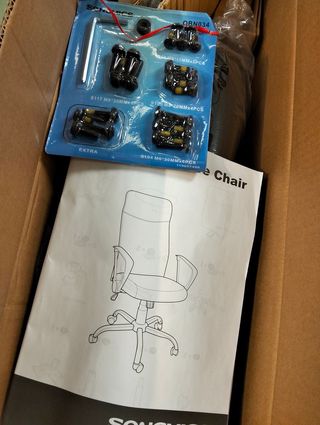 SONGMICS Silla de Oficina, Silla de Escritorio Ergonómica