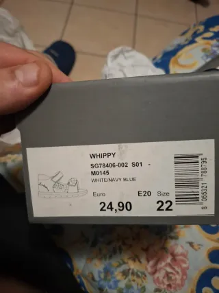 Sandali bambina blu e bianchi