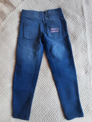 Jeans nuovi bambina cuoricini rosa taglia 8 anni