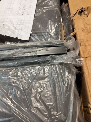 Juego de 6 Sillas AXISS Tapizadas PU Gris