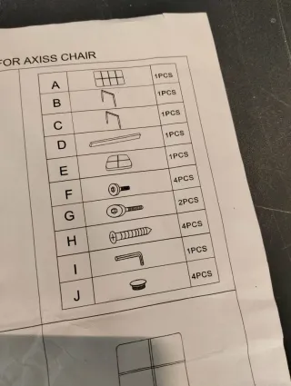 Juego de 6 Sillas AXISS Tapizadas PU Gris