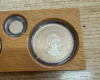 Lote 5 monedas plata V centenario 1989